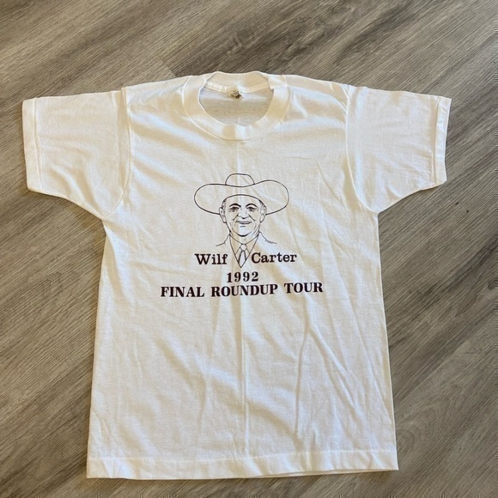 WIL CARTER 1992 Roundup tshirt . Women size medium. New condition.